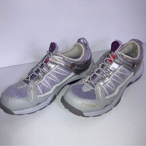 Dunham waffle stompers hiking Women's Gray silver purple Athletic Shoes 8.5